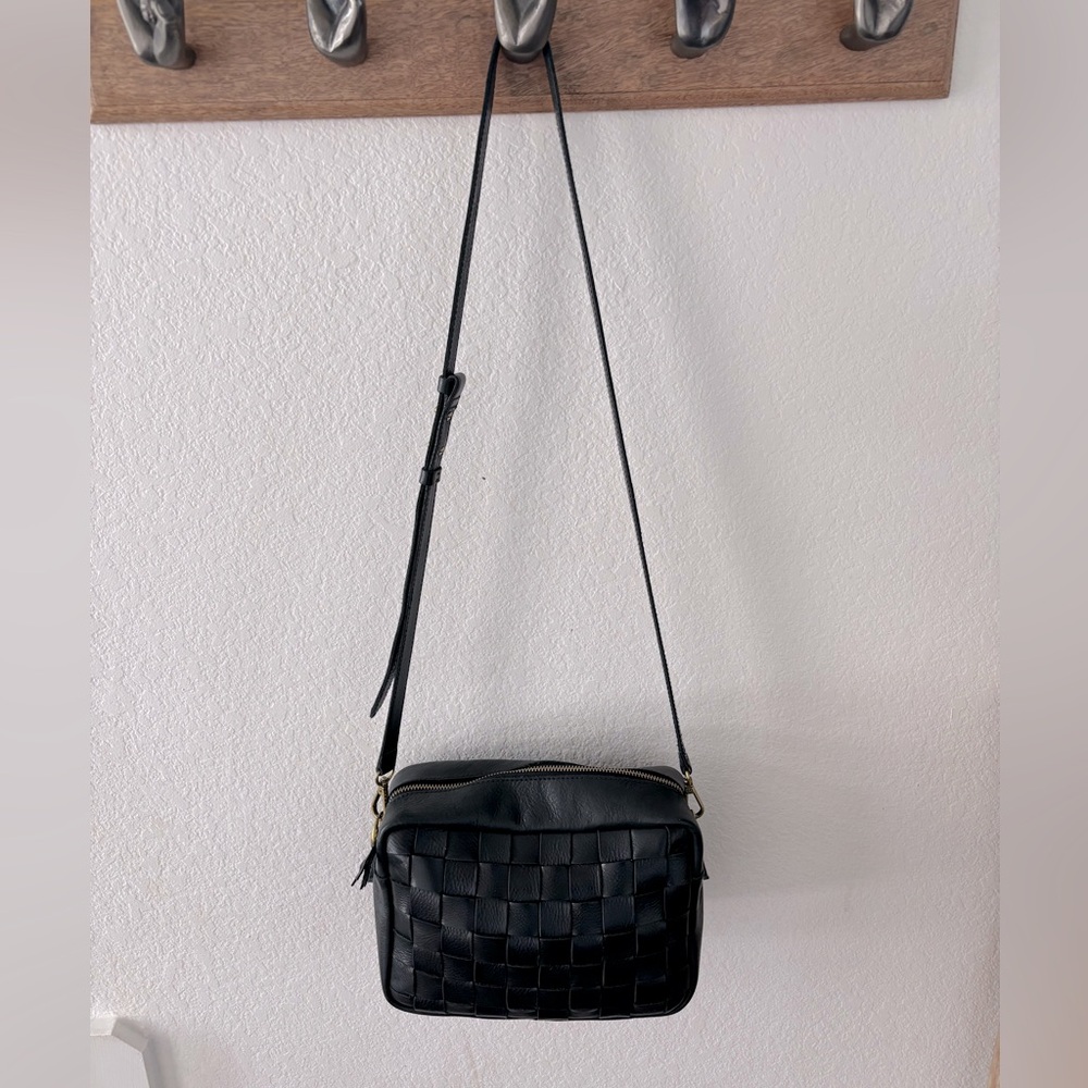 Madewell Black Woven Leather Crossbody Bag *EXCELLENT CONDITION*